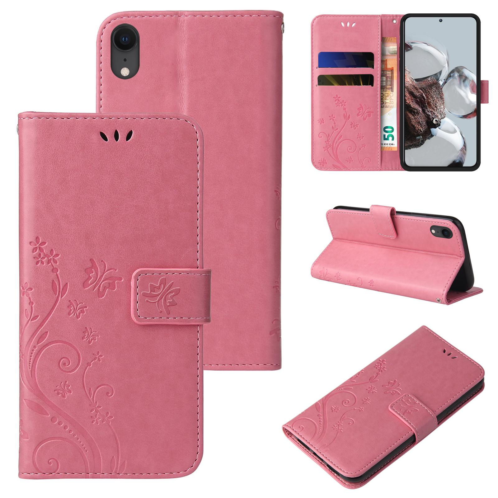 Handy Hülle für Apple iPhone X XR Xs Max Handyhülle Case Blume Schmetterling