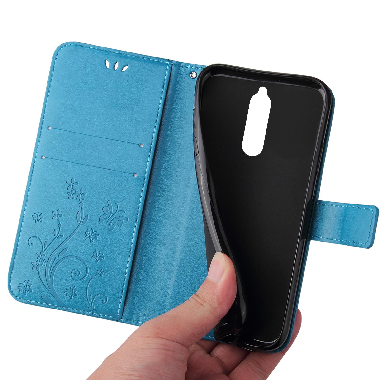 Handy Hülle für Huawei Mate 10 Pro Lite Handyhülle Tasche Blumen Schmetterling