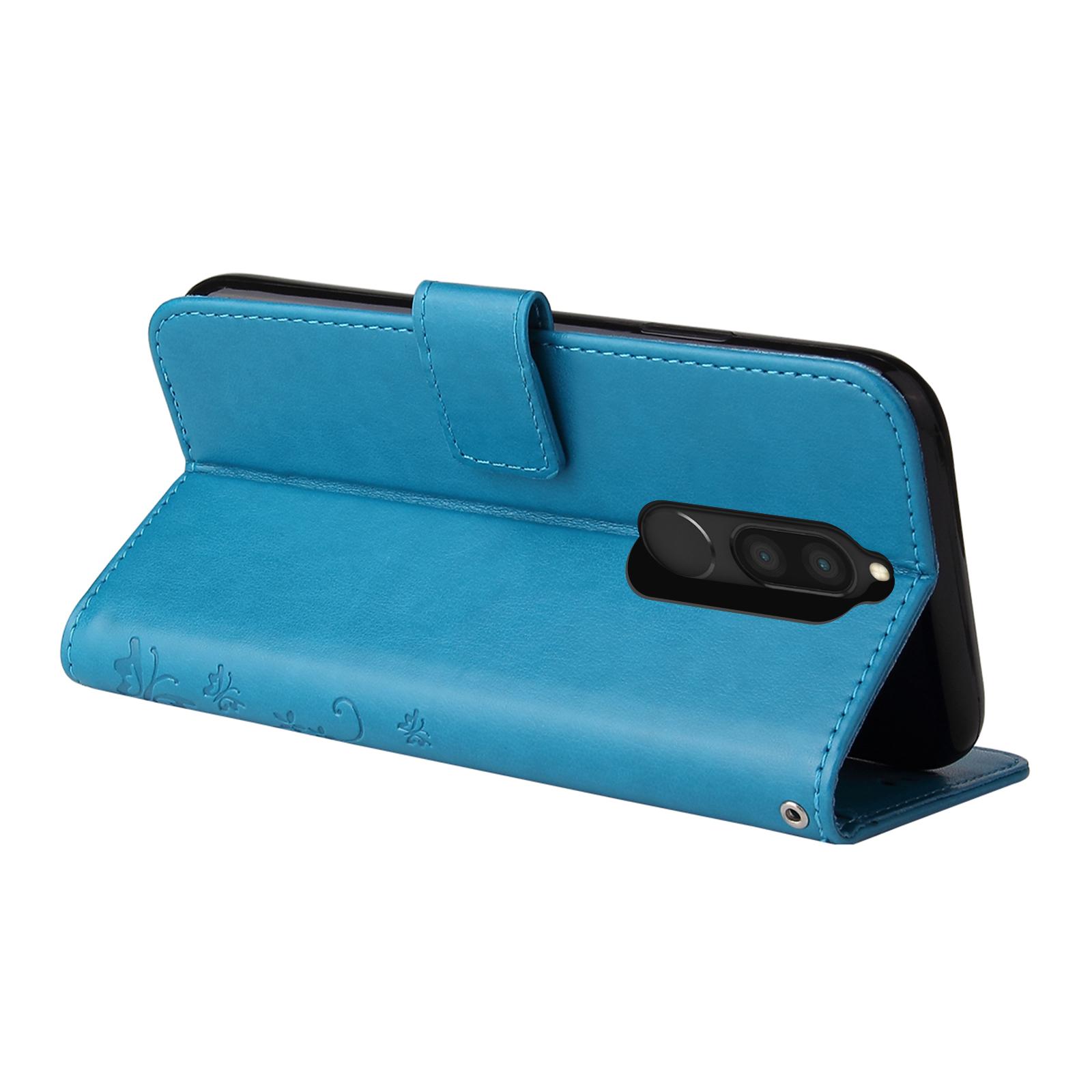 Handy Hülle für Huawei Mate 10 Pro Lite Handyhülle Tasche Blumen Schmetterling