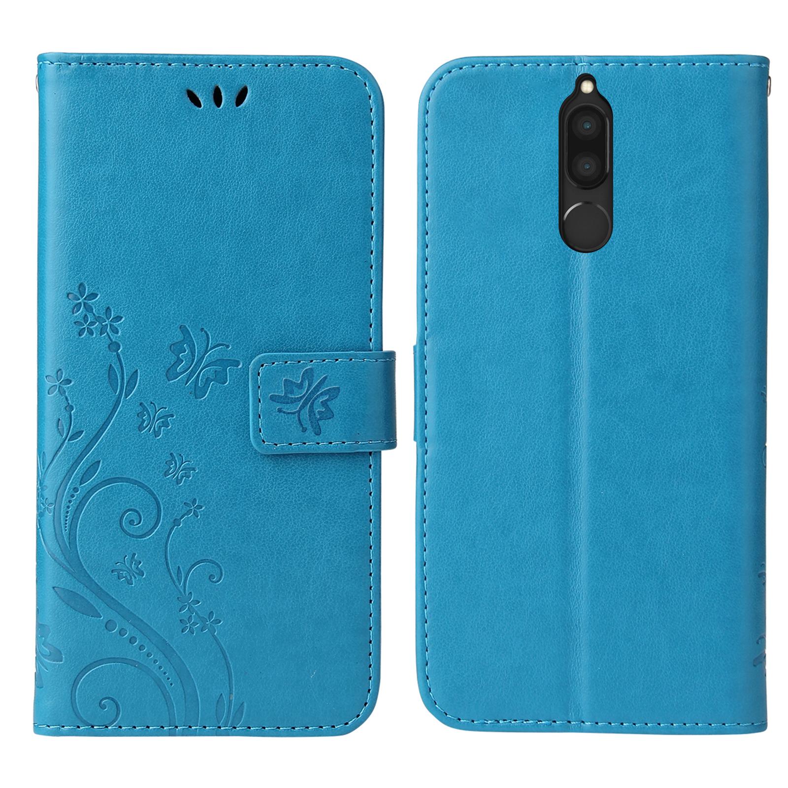 Handy Hülle für Huawei Mate 10 Pro Lite Handyhülle Tasche Blumen Schmetterling