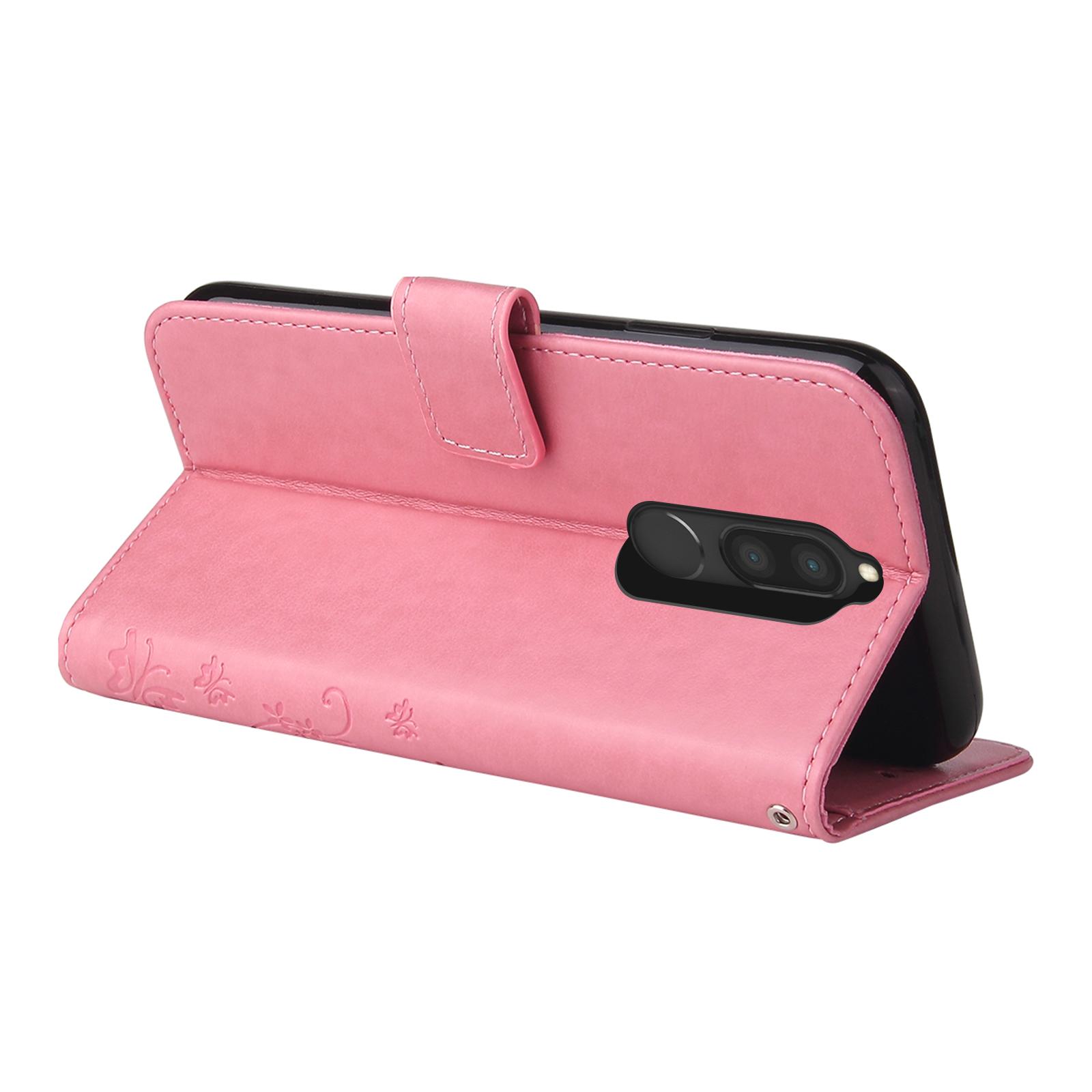 Handy Hülle für Huawei Mate 10 Pro Lite Handyhülle Tasche Blumen Schmetterling